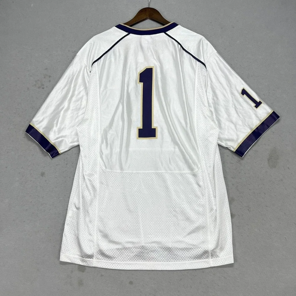 Vintage 2009 Nike Washington Huskies Team Issued Football Jersey White‎ Mens XL